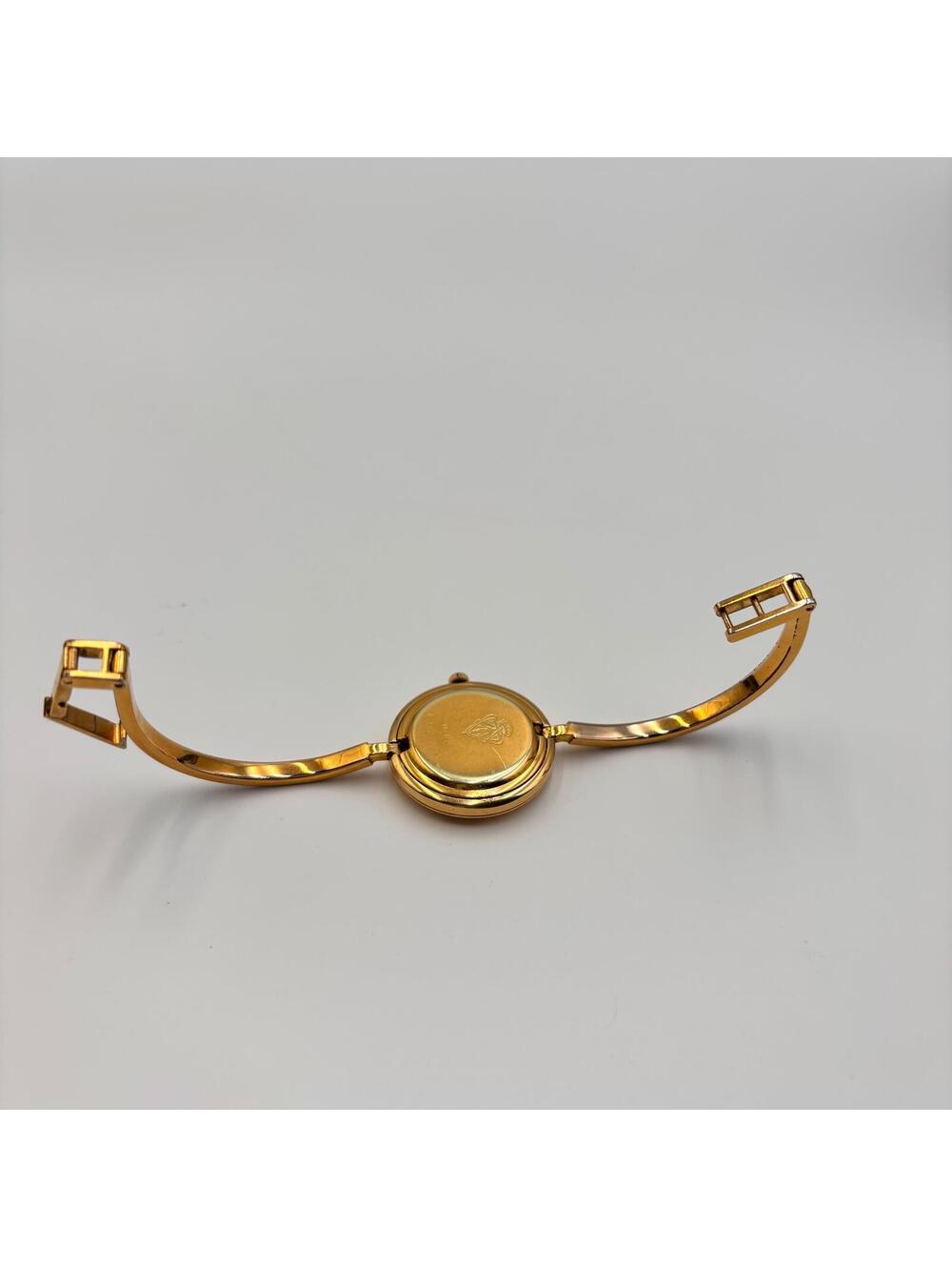 Gucci Gold Tone Interchangeable Bezel Bangle Watch Set - Picture 11 of 13